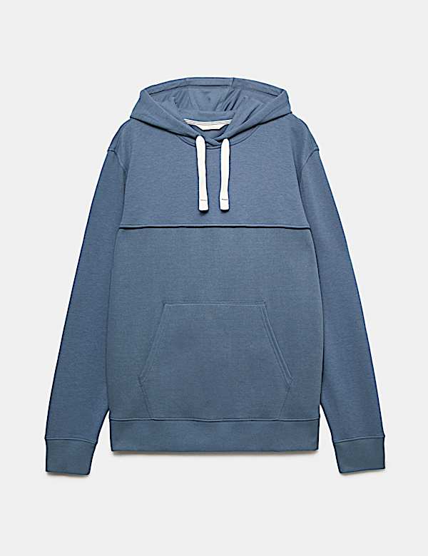Cotton Rich Ribbed Hoodie - US