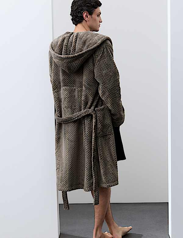 Fleece Textured Dressing Gown - CA