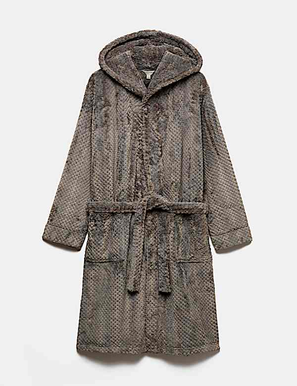 Fleece Textured Dressing Gown - CA