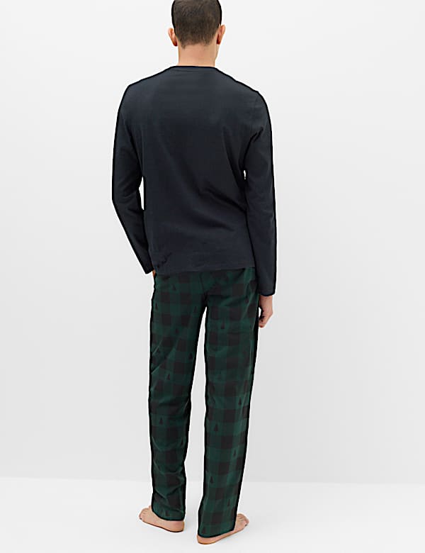 Pure Cotton Checked Pyjama Set - NZ