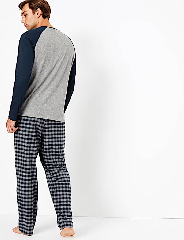 Brushed Cotton Checked Pyjama Set