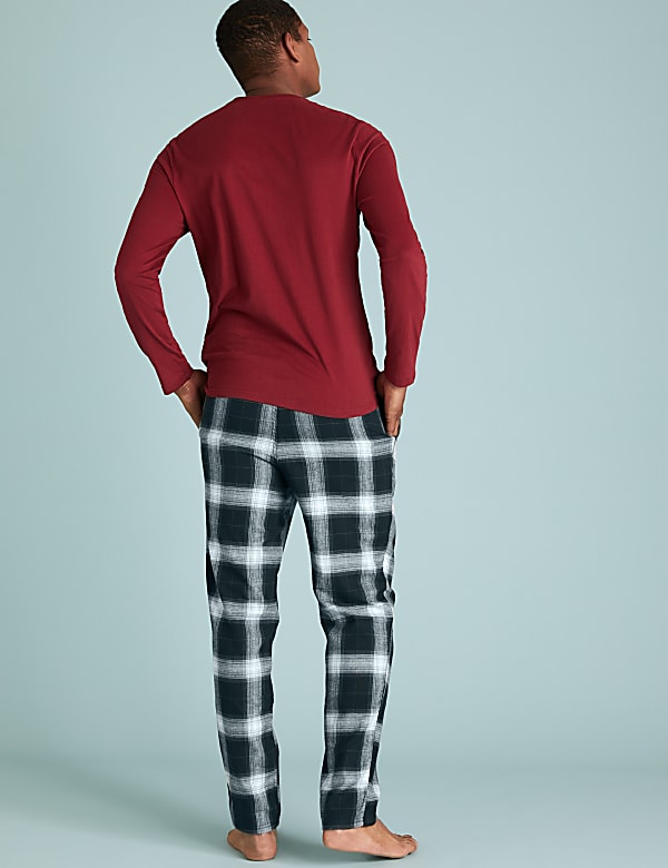 Brushed Cotton Checked Pyjama Set