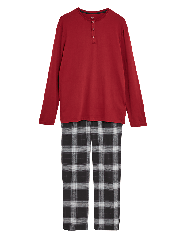 Brushed Cotton Checked Pyjama Set