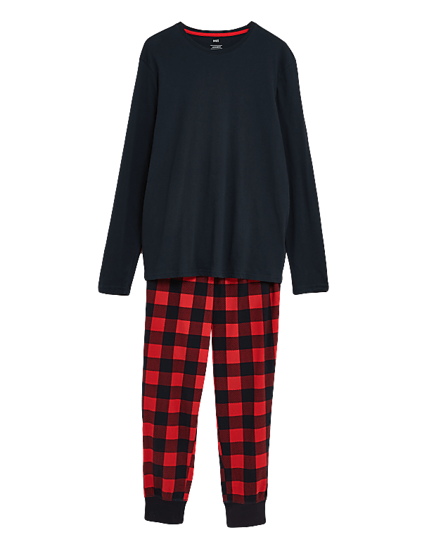Brushed Cotton Checked Pyjama Set