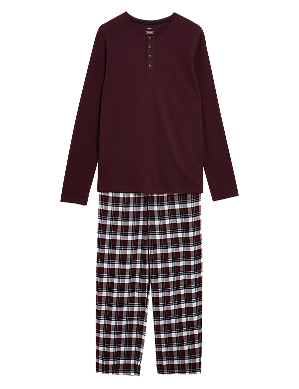 Brushed Cotton Checked Pyjama Set
