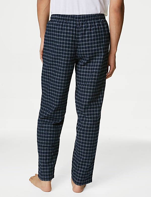 2pk Brushed Cotton Pyjama Bottoms
