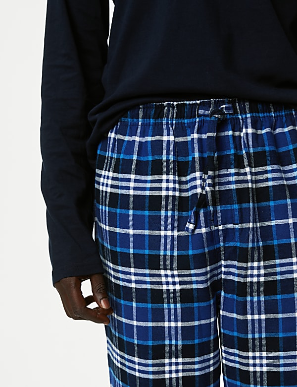 Brushed Cotton Checked Pyjama Set