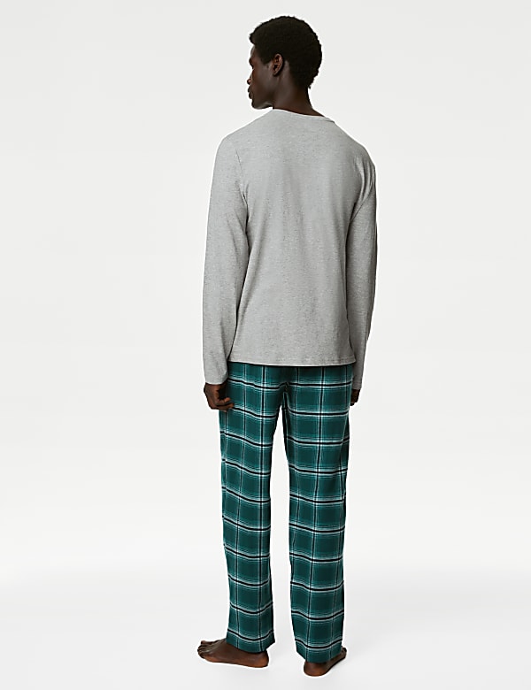 Brushed Cotton Checked Pyjama Set