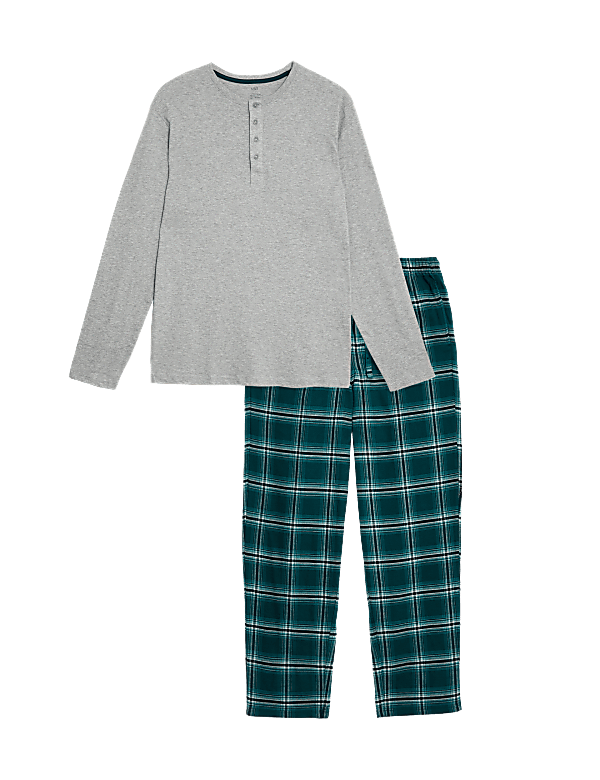 Brushed Cotton Checked Pyjama Set