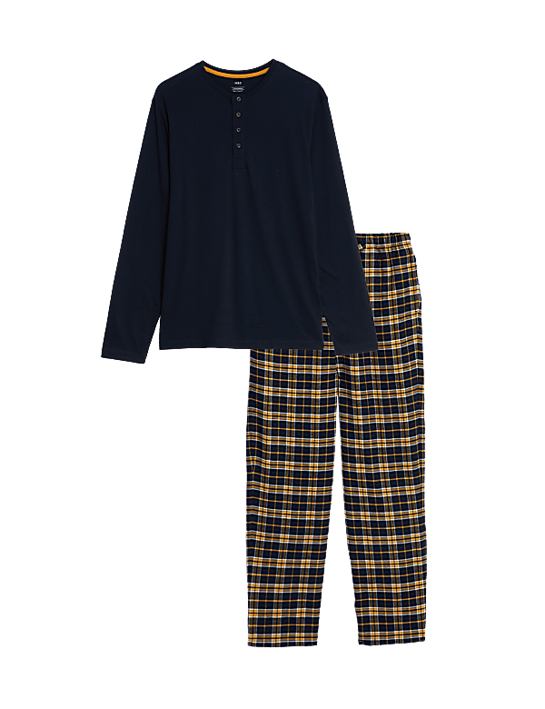 Brushed Cotton Checked Pyjama Set