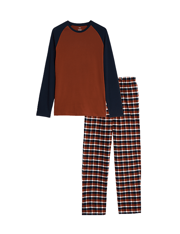 Brushed Cotton Checked Pyjama Set