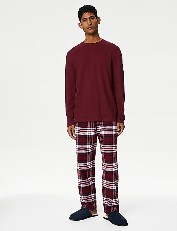Brushed Cotton Checked Pyjama Set