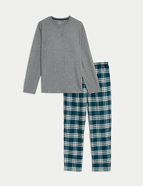 Brushed Cotton Checked Pyjama Set - VN