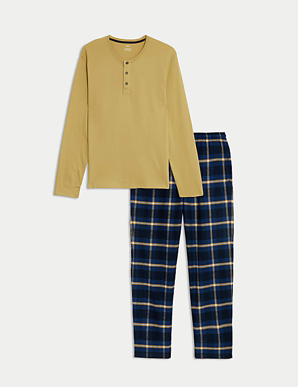 Brushed Cotton Checked Pyjama Set - VN