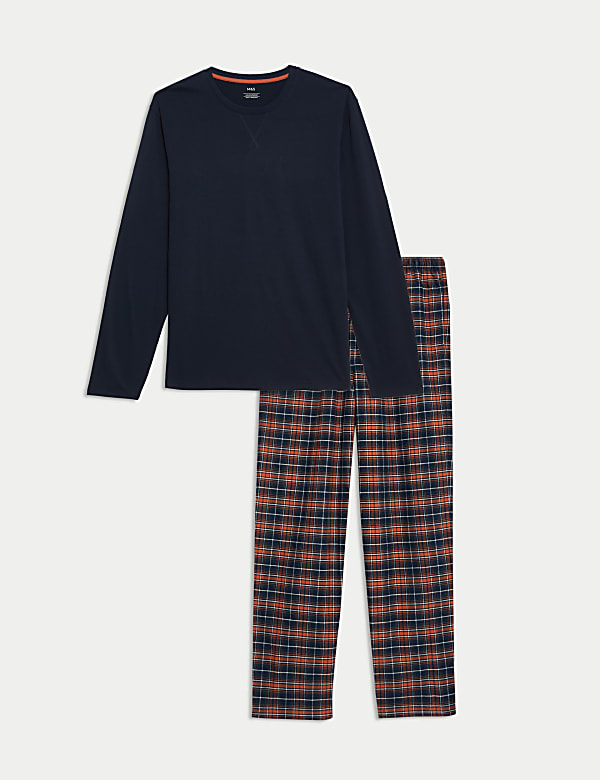 Brushed Cotton Checked Pyjama Set - IL