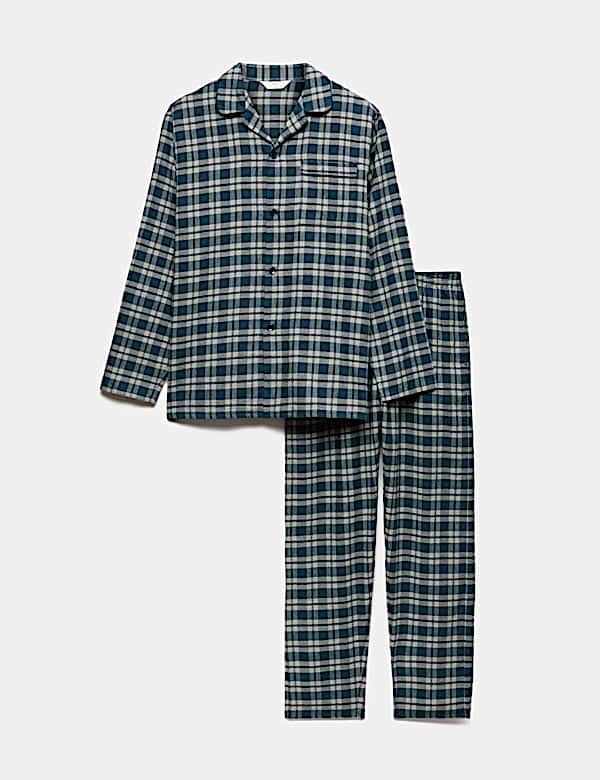 Brushed Cotton Checked Pyjama Set - HR