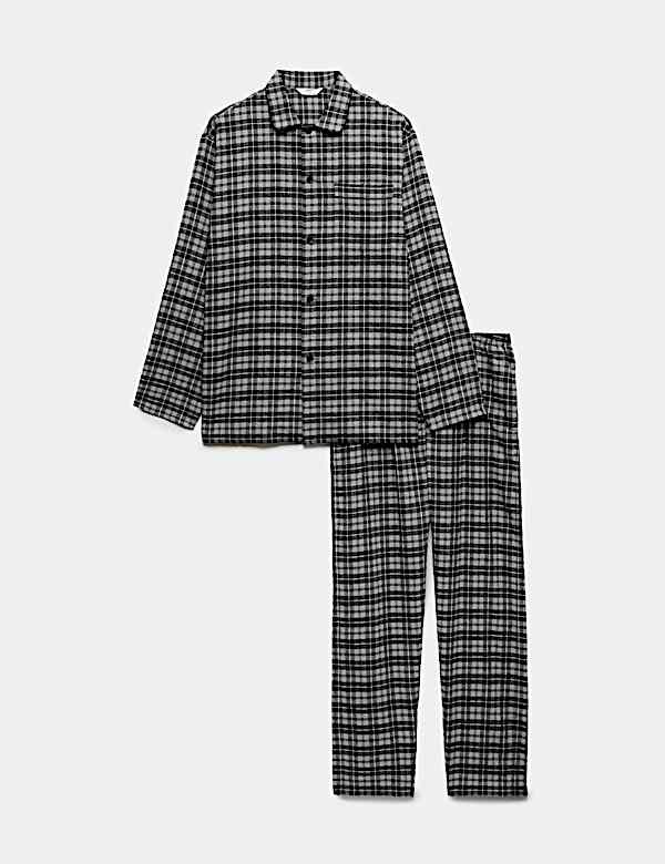 Brushed Cotton Checked Pyjama Set - HR