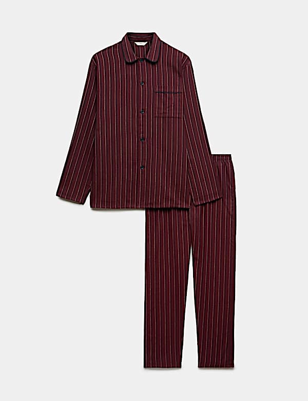 Brushed Cotton Striped Pyjama Set - AU