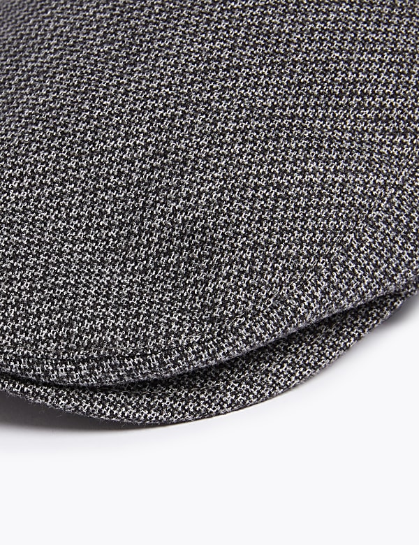 Dogstooth Flat Cap