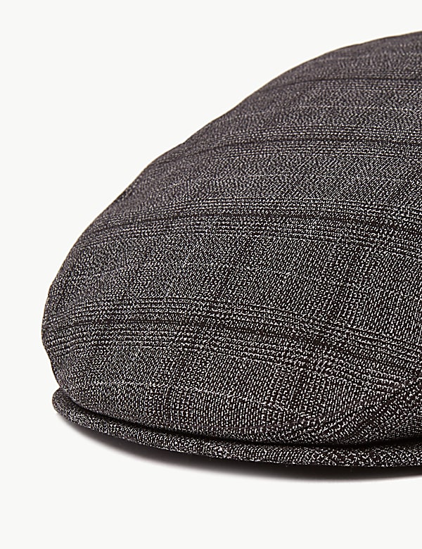 Checked Flat Cap