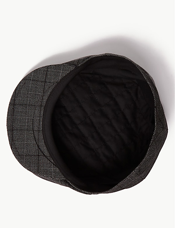 Checked Flat Cap