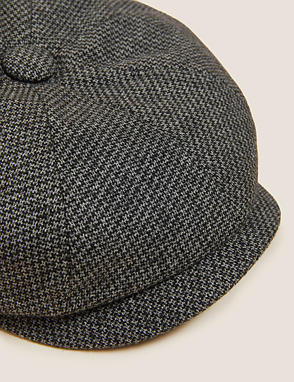 Dogstooth Baker Boy Hat with Thermowarmth™