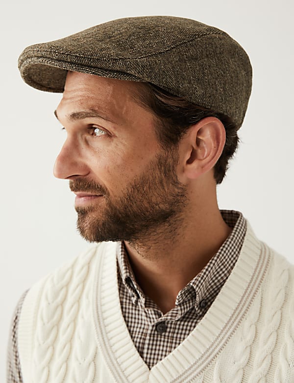 Buy Textured Flat Cap with Thermowarmth at Marks Spencer