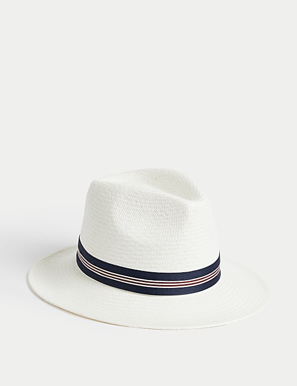 Straw Panama Hat NATURAL MIX Hats M S KR