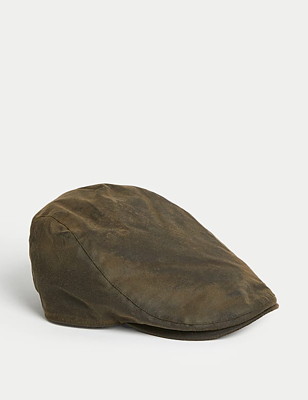 Waxed Cotton Flat Cap with Thermowarmth™