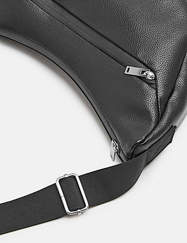 Textured Pebble Grain Cross Body Bag - US