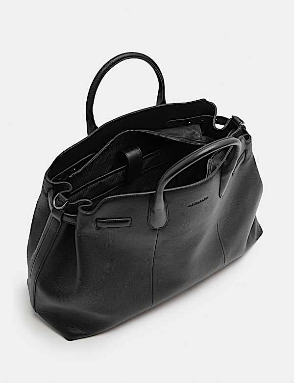 Leather Pebble Grain Weekend Bag - JO