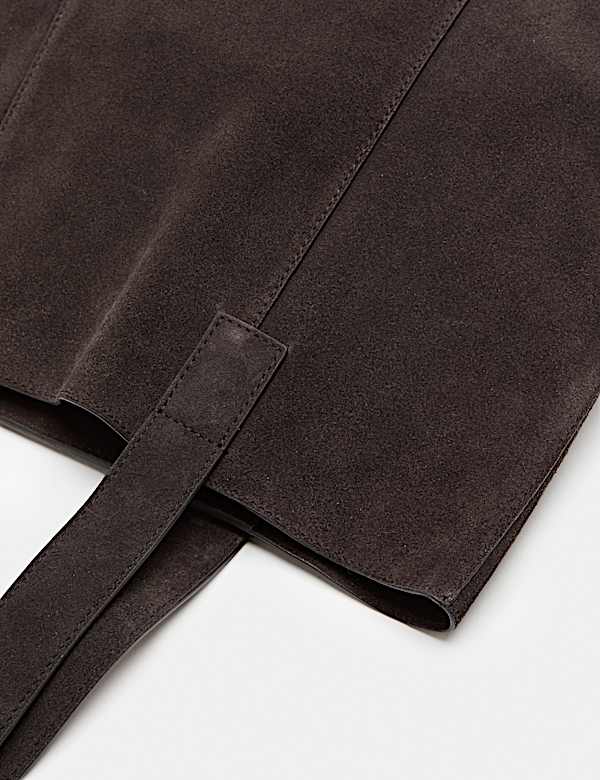 Premium Suede Zip Around Tote Bag - AU