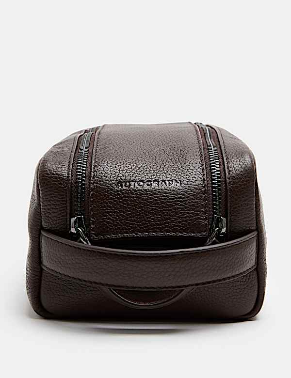Leather Wash Bag - IS