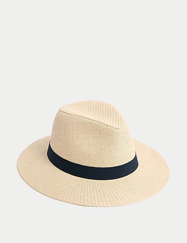 Textured Broad Brim Ambassador Hat - LV