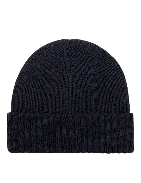 Wool Blend Beanie Hat