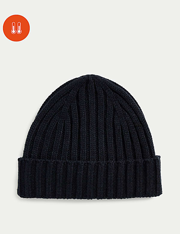 Ribbed beanie hat clearance