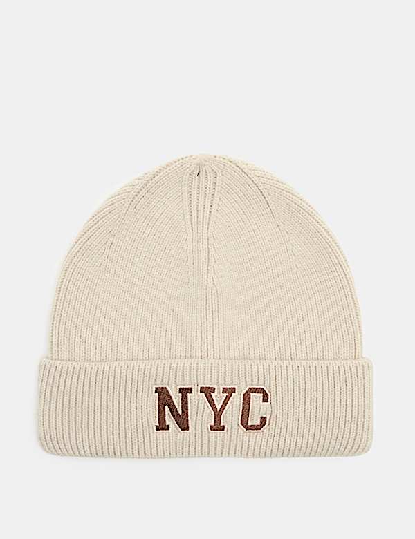 Embroidered NYC Beanie Hat