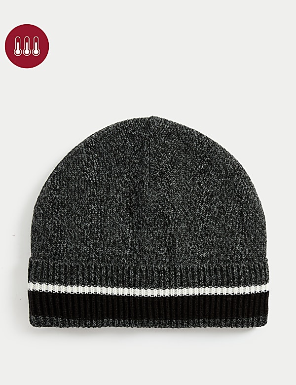 Textured Beanie Hat with Thermowarmth™ - GR