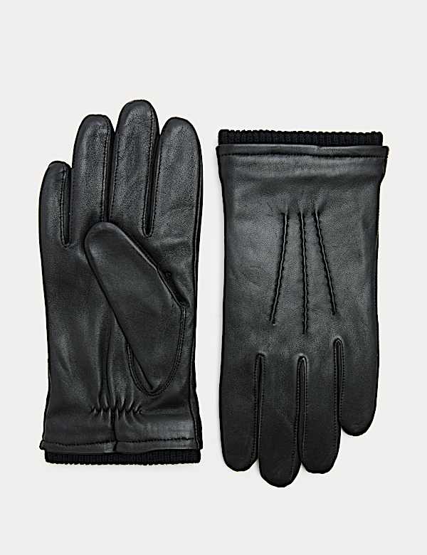 Leather Cuffed Gloves - CA