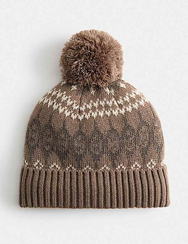Fair Isle beanie-muts - BE