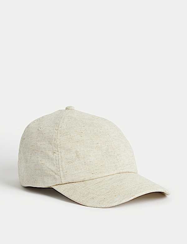 Linen Blend Baseball Cap - GR