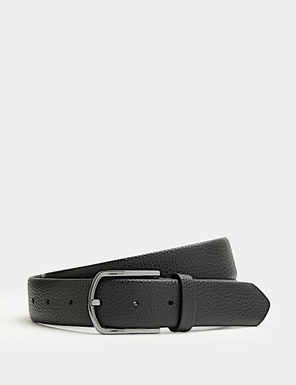 Marks and Spencer Autograph leather black belt size M Marks and Spencer Mens Belt M&S Autograph Leather Jeans Belt  main image 3