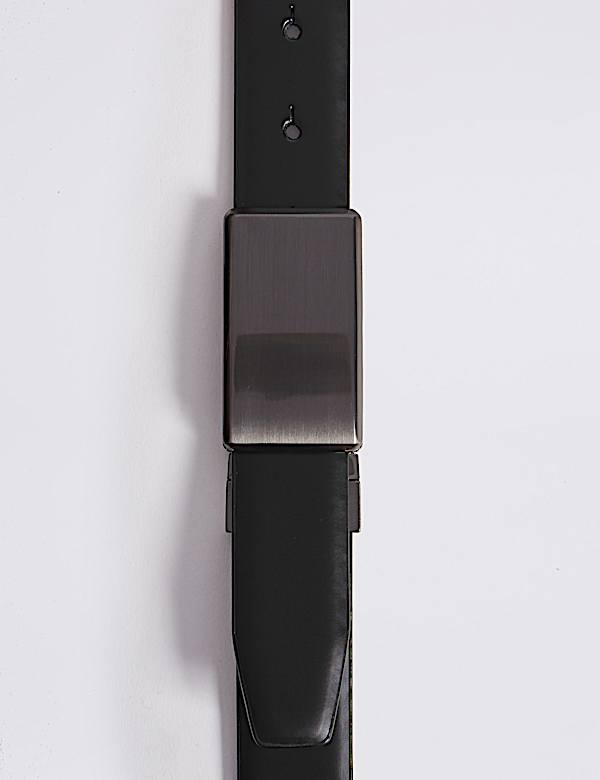 Coated Leather Reversible Belt