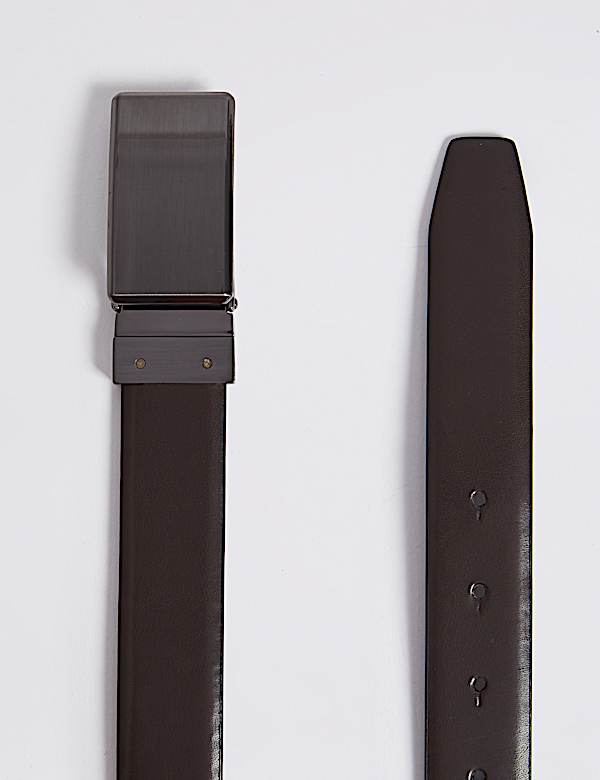Coated Leather Reversible Belt