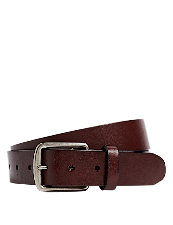 Leather Saddle Edge Casual Belt