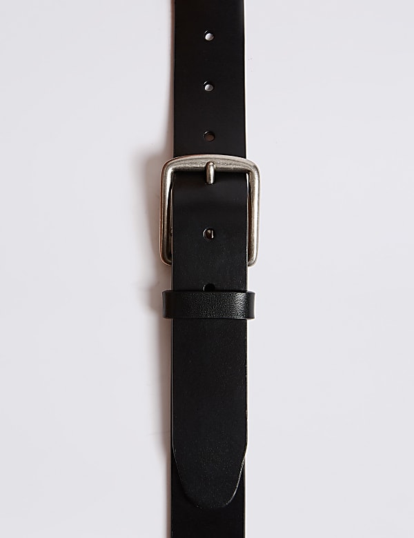 Leather Saddle Edge Casual Belt