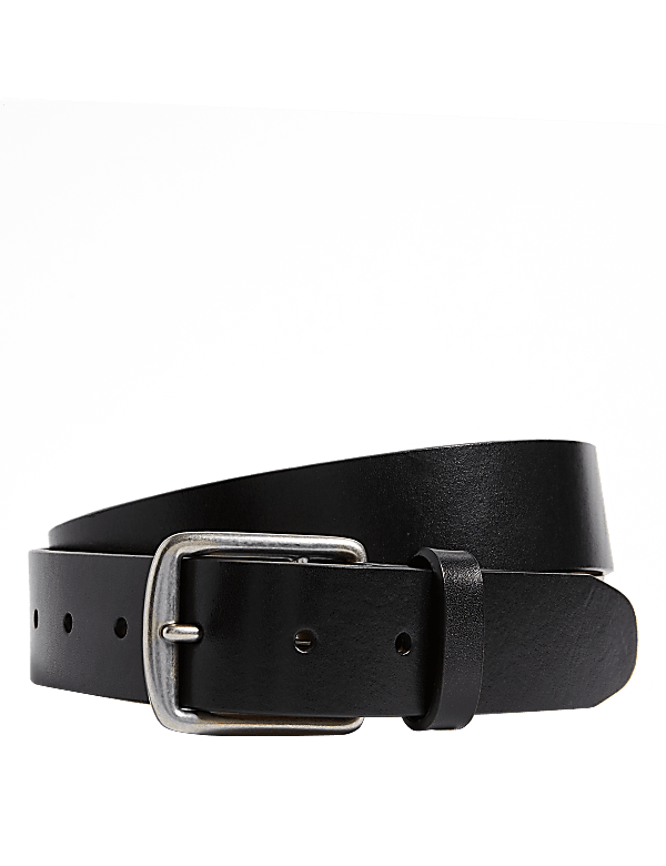 Leather Saddle Edge Casual Belt