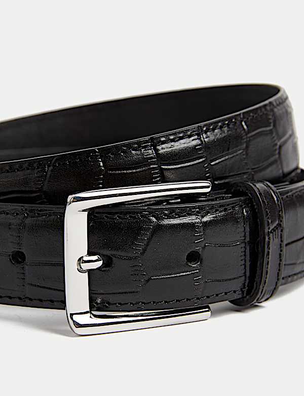 Leather Textured Belt - AU