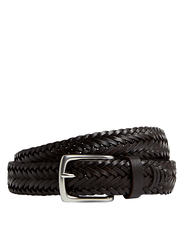 Leather Plaited Belt