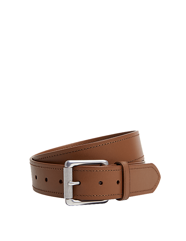 Leather Stitch Detail Belt